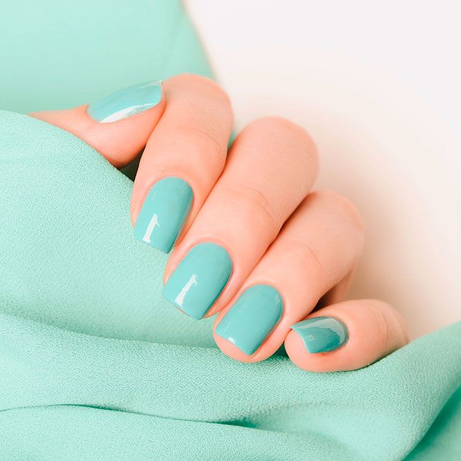 Mint Green Summer Nails