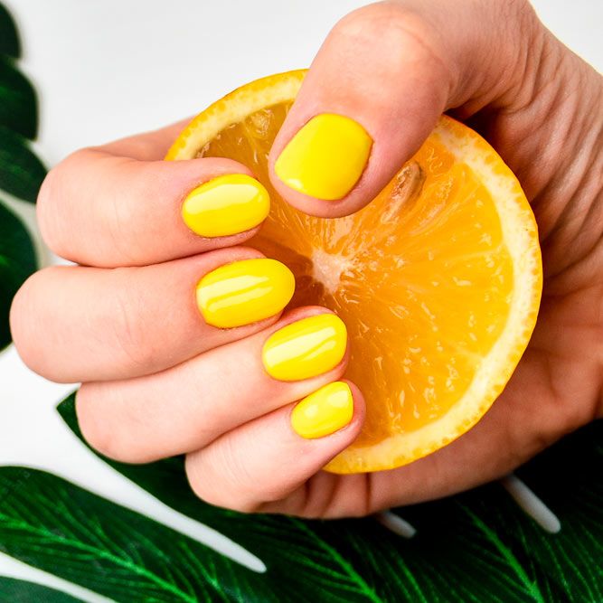 Neon Yellow Summer Nails