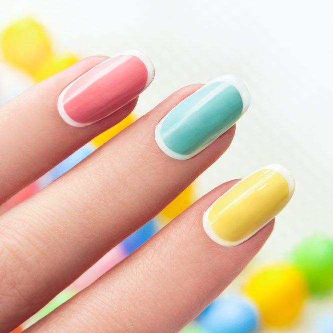 Pastel Summer Nail Colors for Romantic Evening