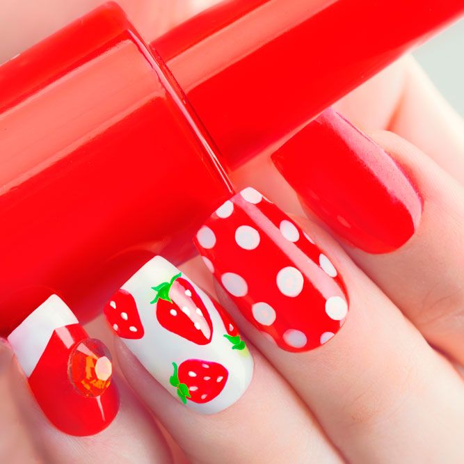 Red Summer Nails Color