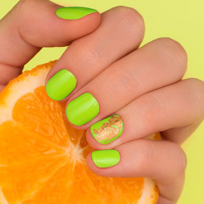 Neon Green Summer Nail Colors