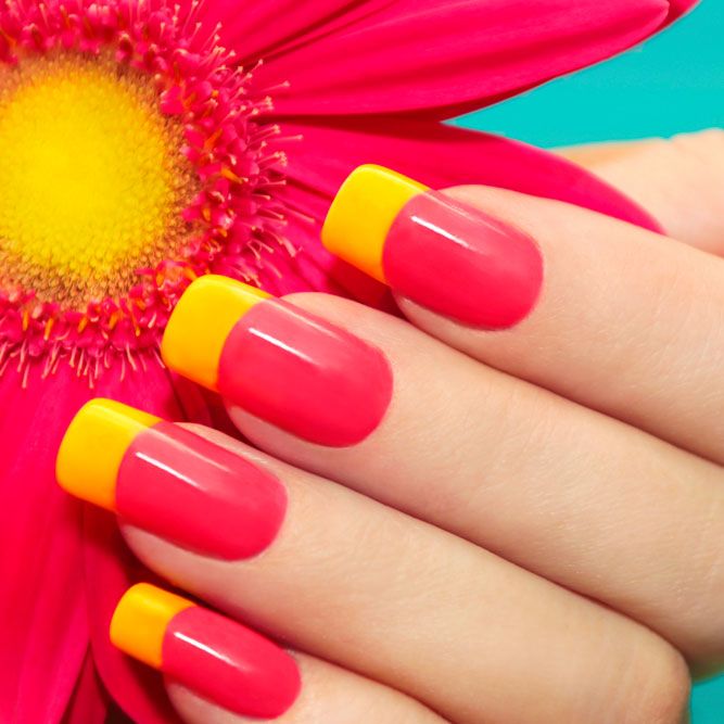Hot Red Summer Nails Color