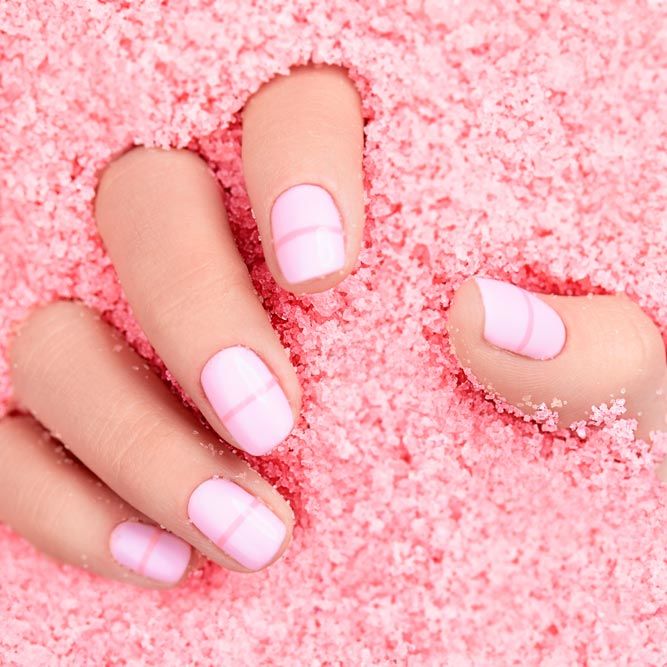 Perfect Blocked-Off Nail Design