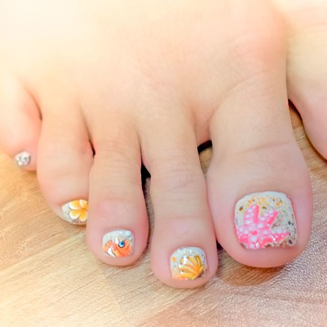 Tropical Toes Designs