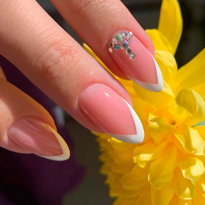 Proven Classics: French Nails And Rhinestones