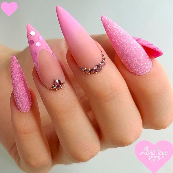 Light Pink Long Nails