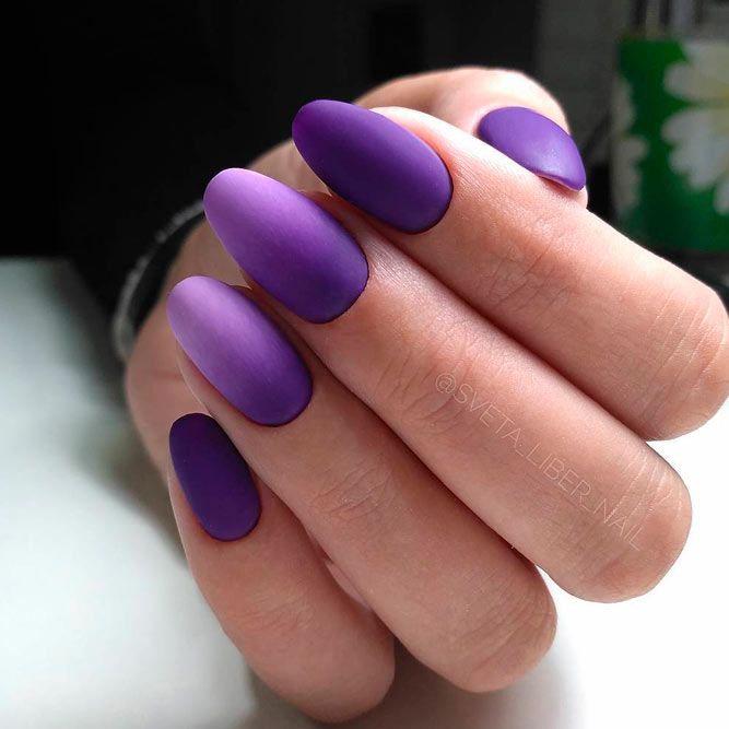 Purple Gradient Nail Designs