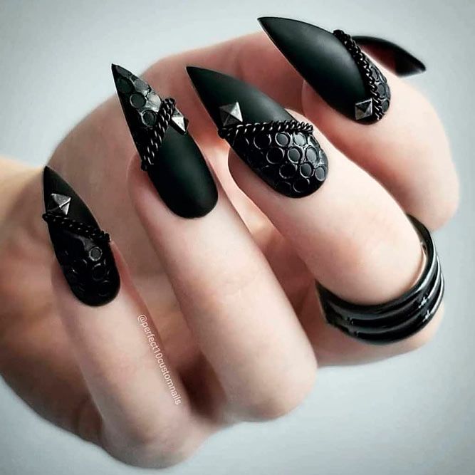 Gothic Stiletto Nails