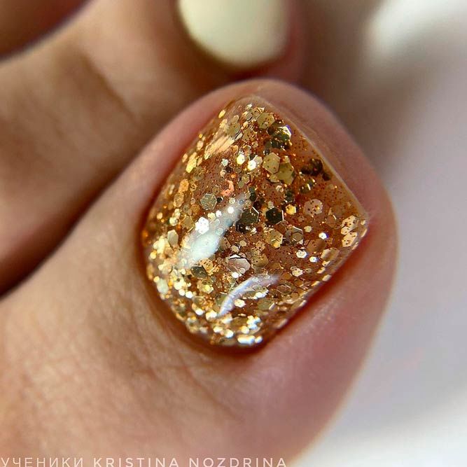 Bling Glitter Toe Nail Art