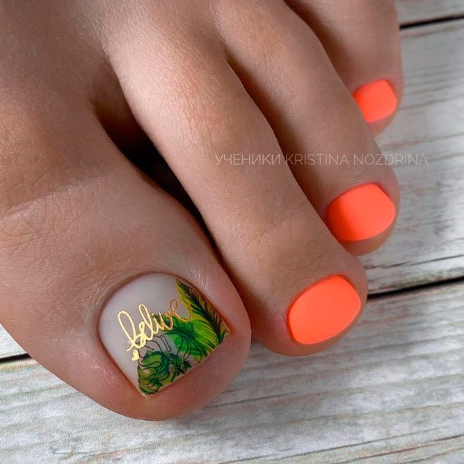 Tropical Nail Art Designs For Toes