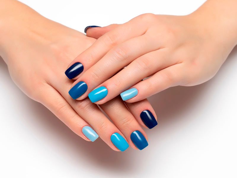 Stylish Belles — 15 Adorable Blue Nails to Try in Summer 2021 |...