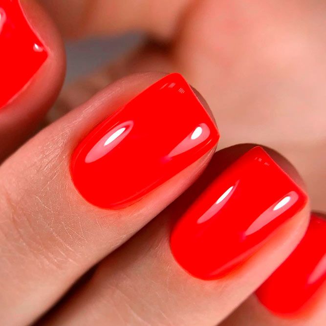 Fall Red Manicure