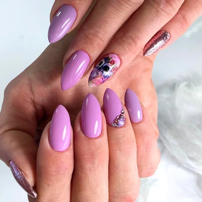 Pastel Lavender Nails