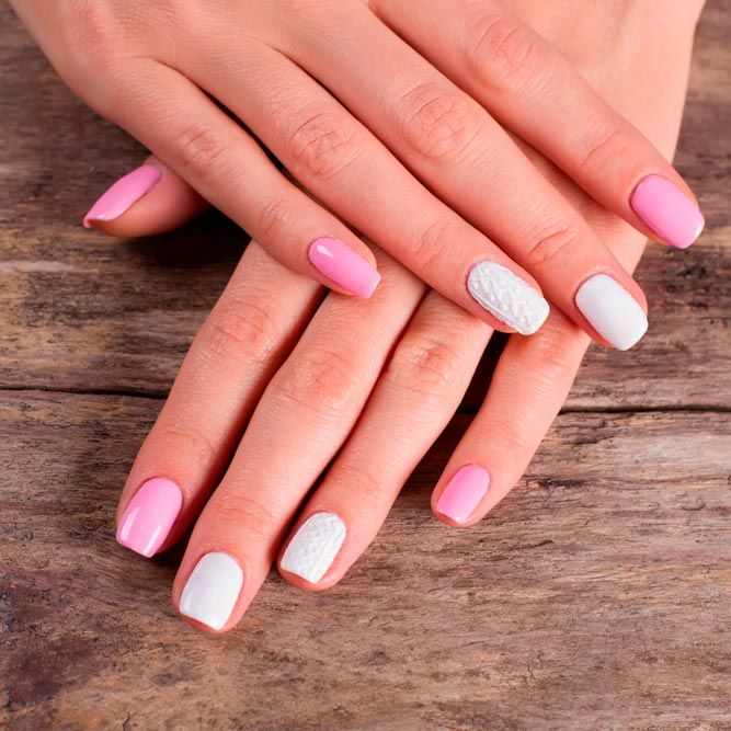 Gentle Pastel Pink Nails