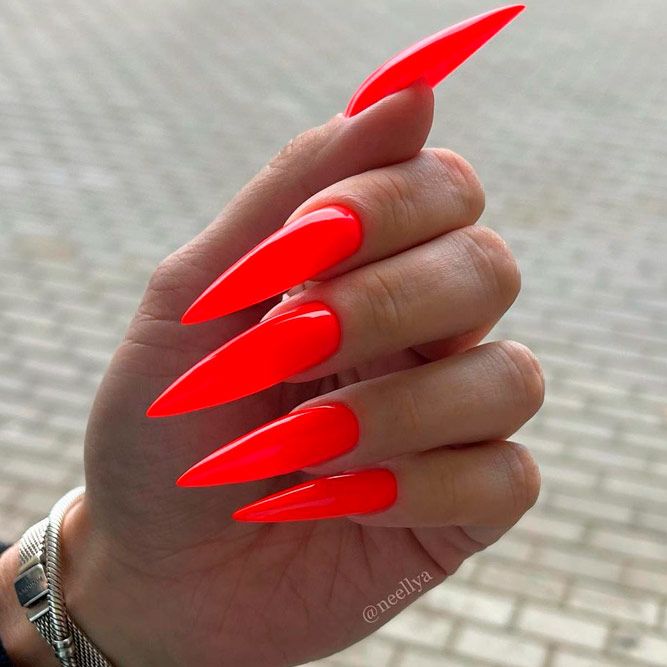 Long Stiletto Nails For Girls