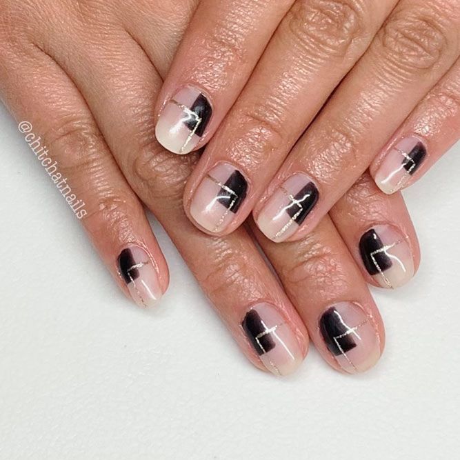 Gentle Geometry For Your Short Nails