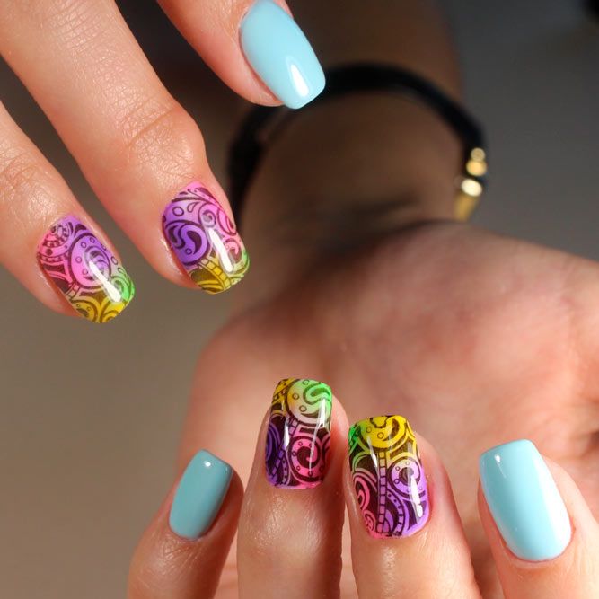 Nail Stickers in Bright Hues