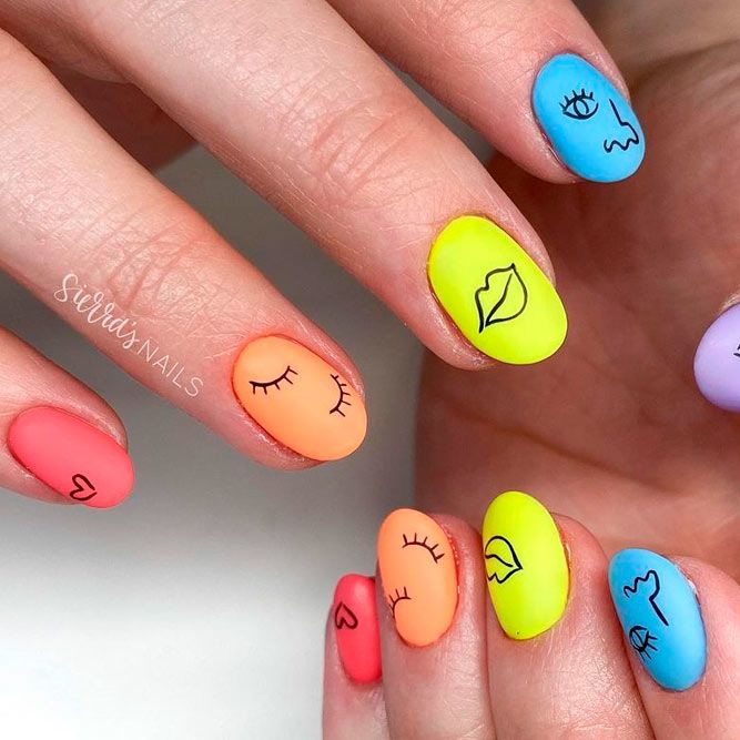 Nail Stickers on Matte Nails