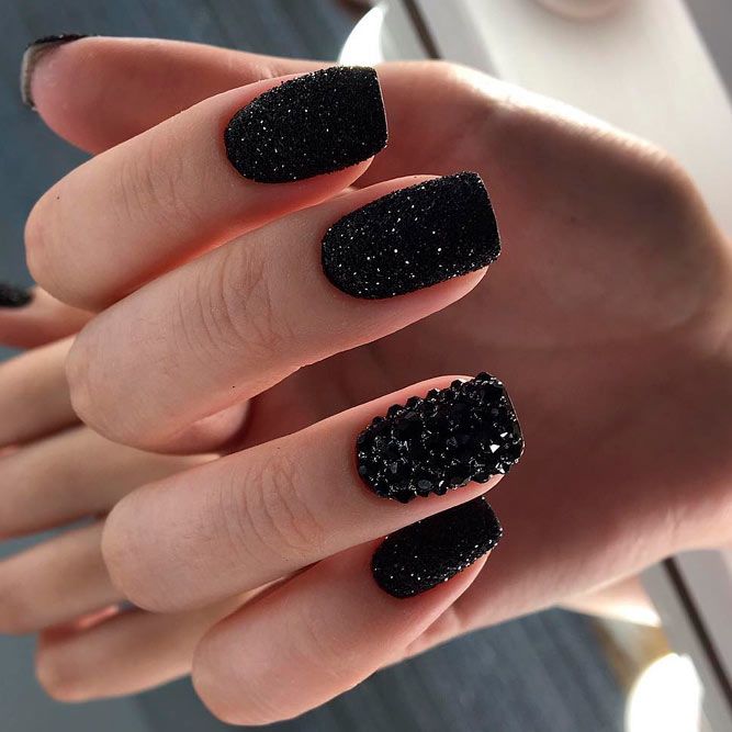 Hot Nail Designs with Sparkling