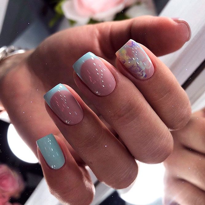 Abstract Accent Nail Designs