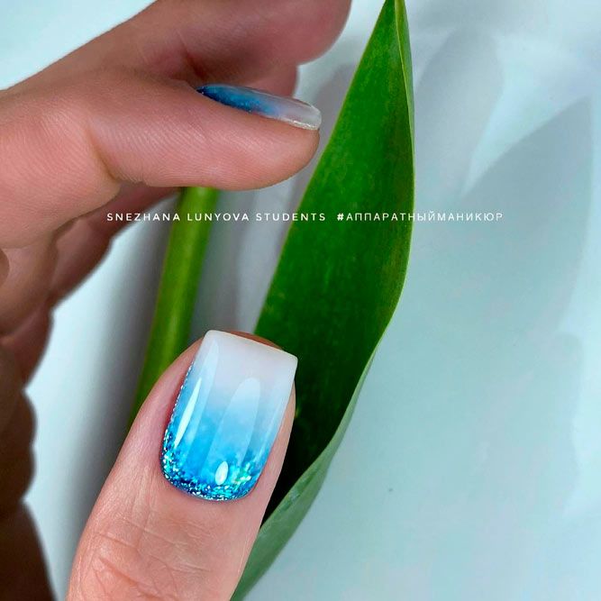 Ombre for Short Square Nails