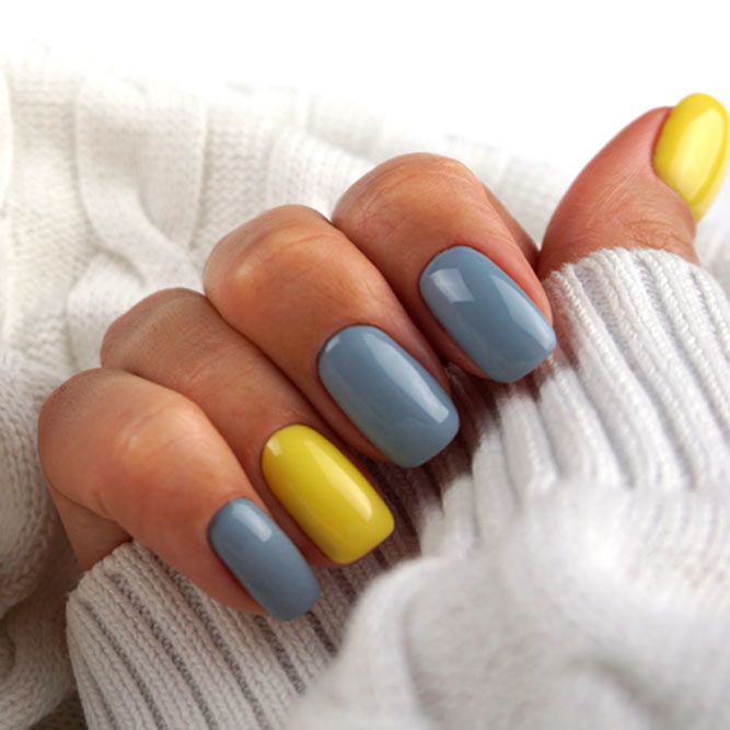 Grey And Other Colors For Nails