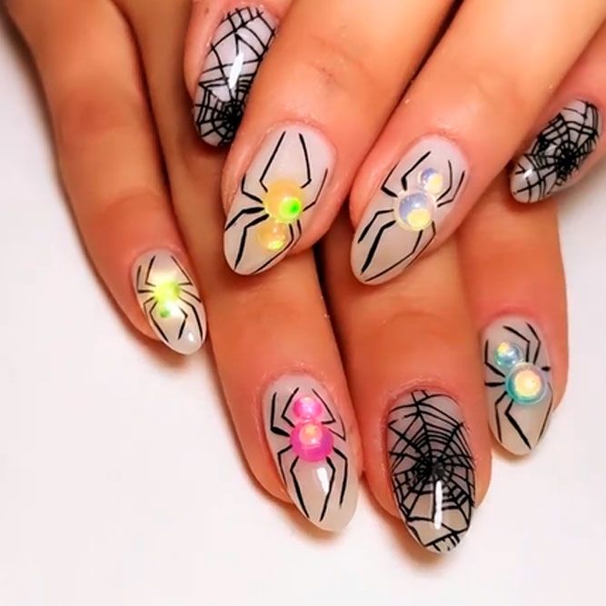 Colorful Halloween Nails Ideas