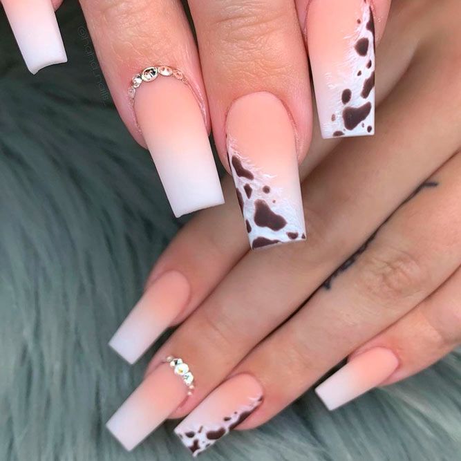 Animal Print On Long Nails For Brave Ladies