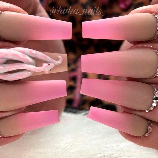 Pink French Fade – Classic For Long Nails