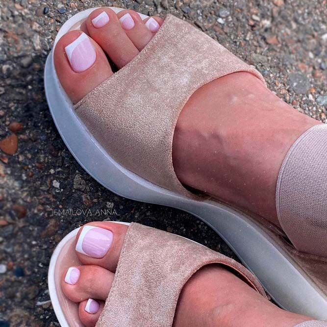 Elegant And Stylish Nude French Tips For Your Toes