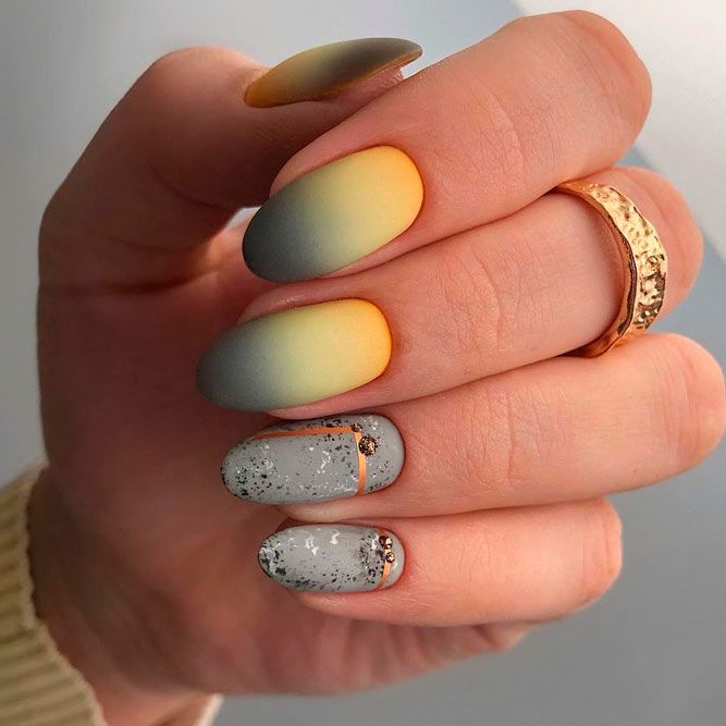 Exclusive Matte Gray Winter Nails