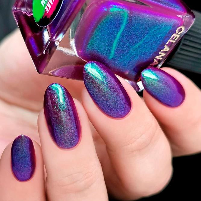 Winter Nail Colors: Try in Purple Holo