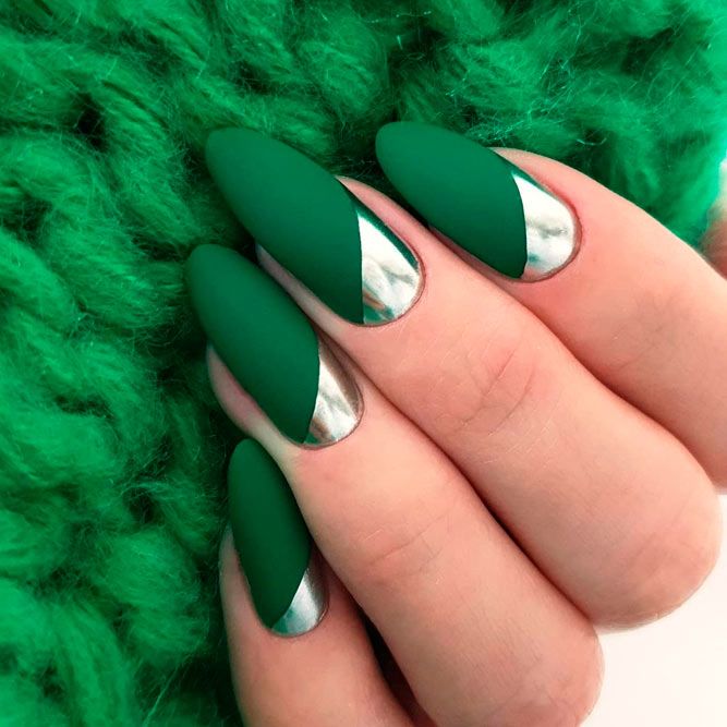 Matte Green Like Winter Nail Color: Inspired by the Nature