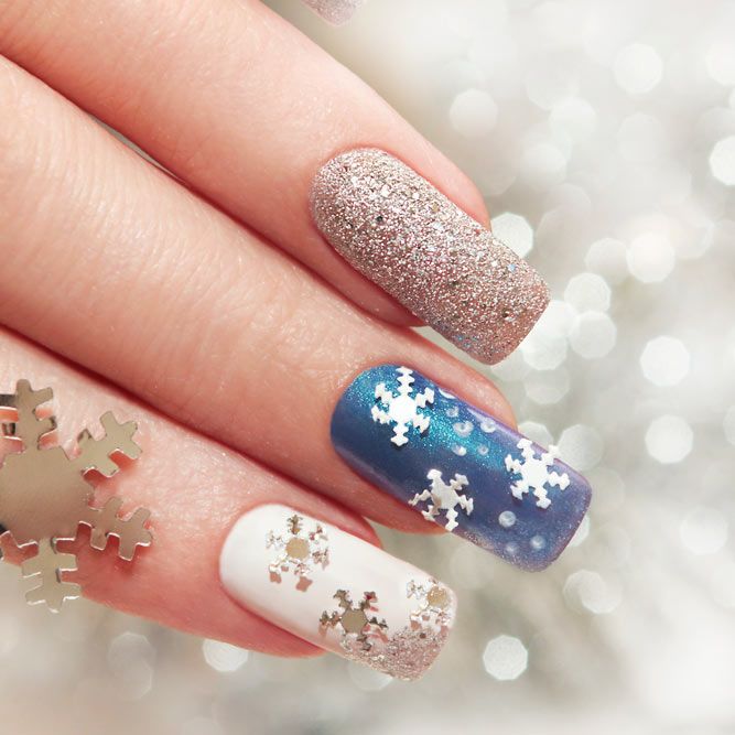 Snowflake Winter Nails Catch the Frost on Your Hands