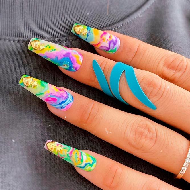 Neon Colors For Coffin Nails