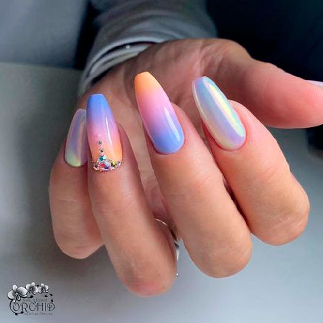 Ombre Nails With Airbrush