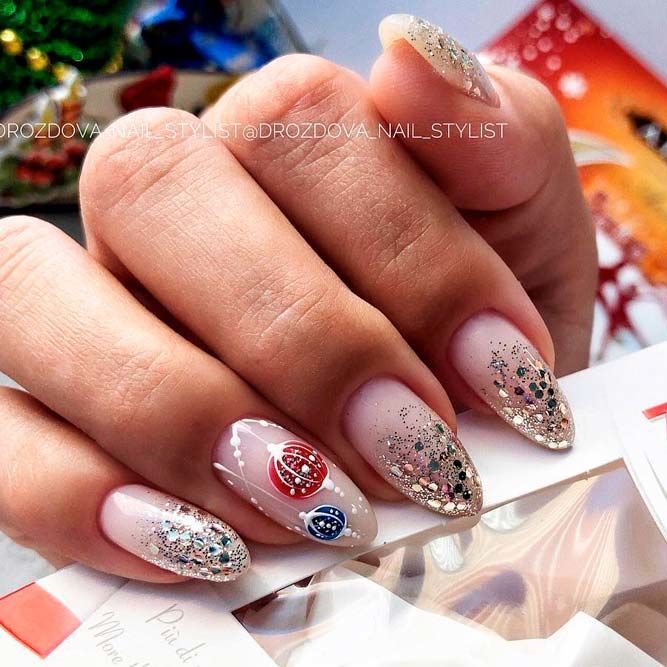 New Year Tree Toys for Nails