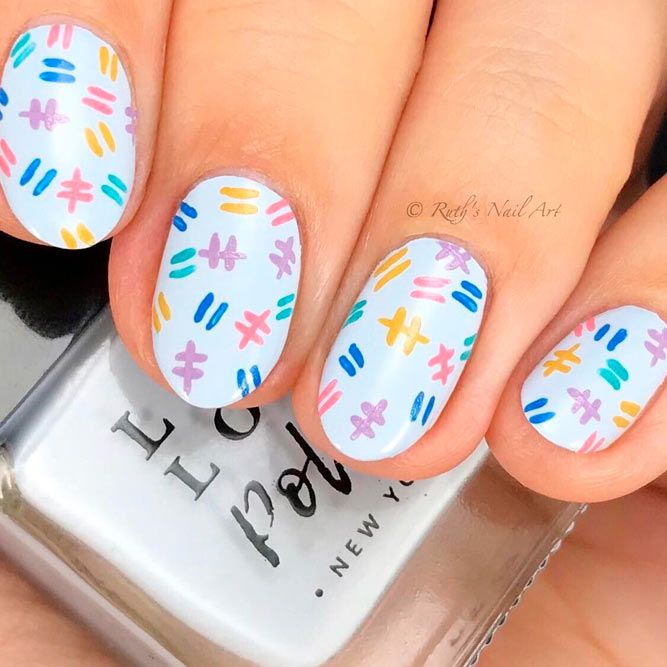 Funny White Acrylic Nails Designs