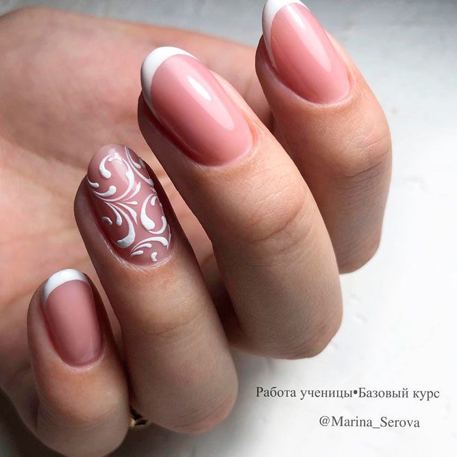 Gentle Lace White Nail Art