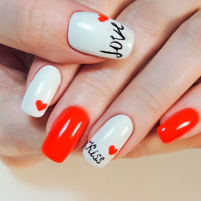 All You Need Is Love for Valentines Day Nails