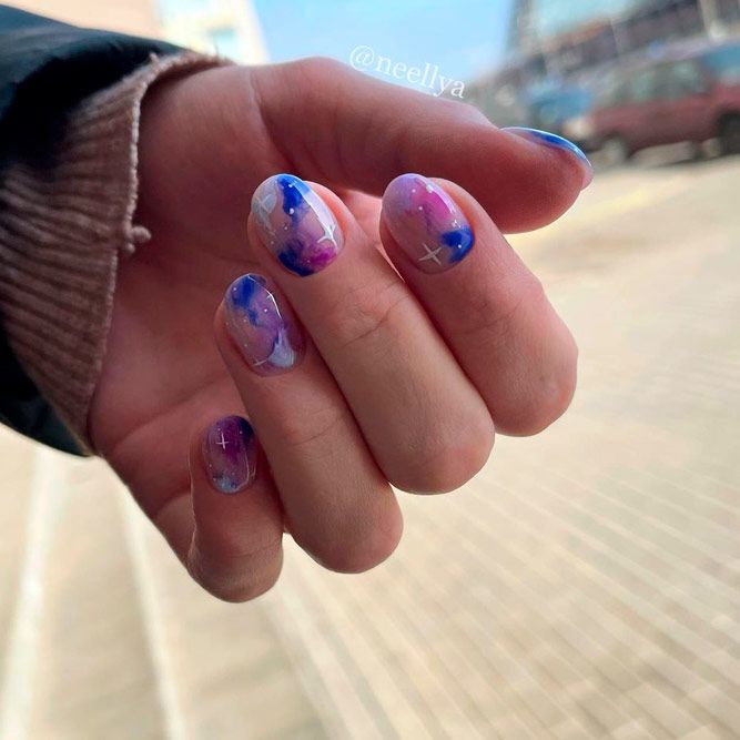 Mysterious Galaxy Nail Art