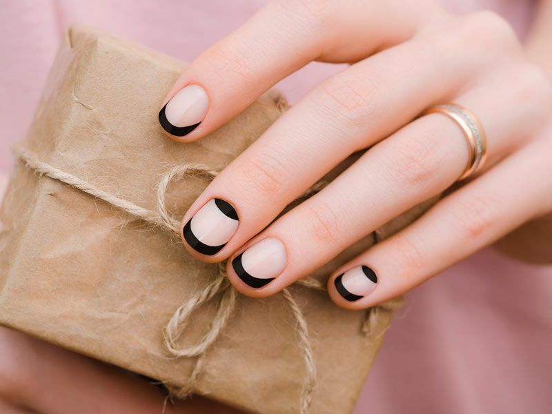Awesome Ideas for Black French Manicure