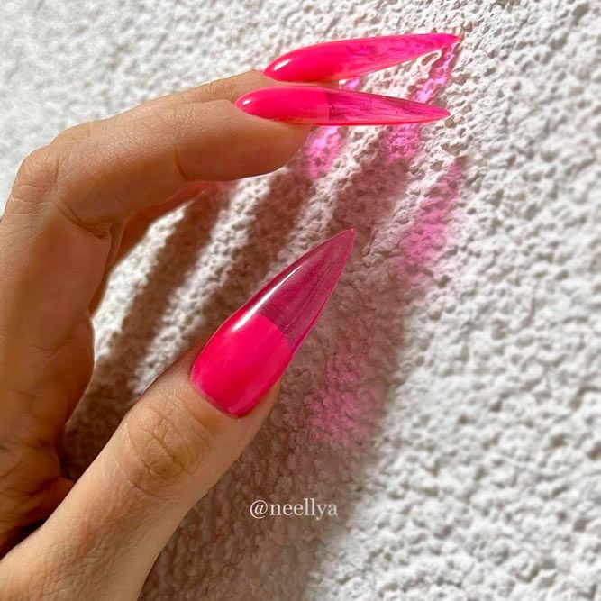 Bright Hot Pink Nail Designs