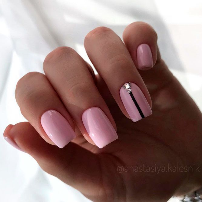 Lovely Nude Pink Acrylic Nails