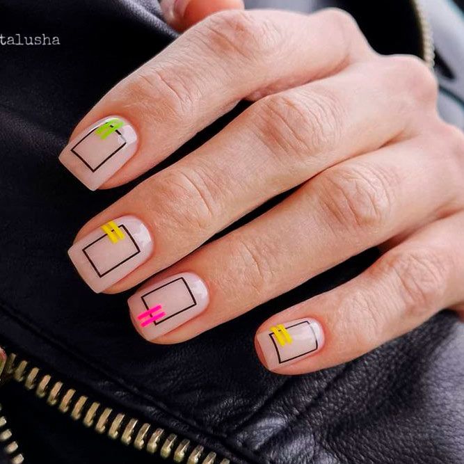 Lovely Geometric Nail Art Designs