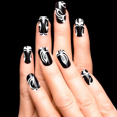 Black Acrylic Nails Designs To Be In Style - Nail Designs Journal