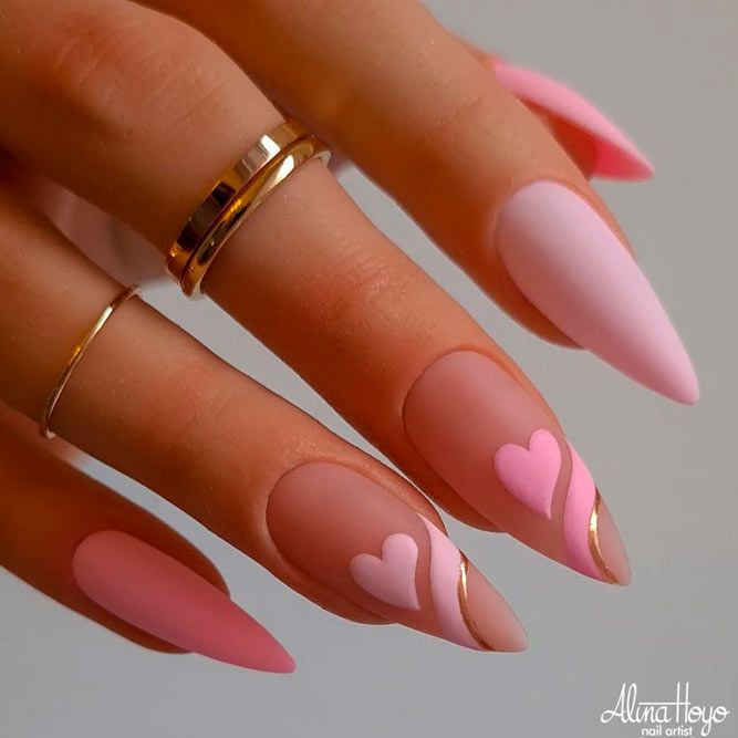 Light Pink On Long Nails