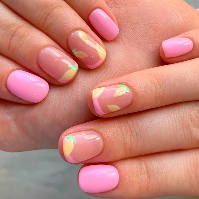 Light Pink Ideas for Shorter Nails