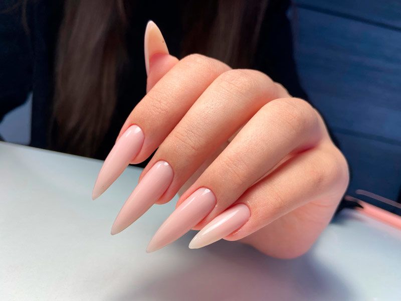 Fab And Stylish Nude Stiletto Nails To Be In Trends