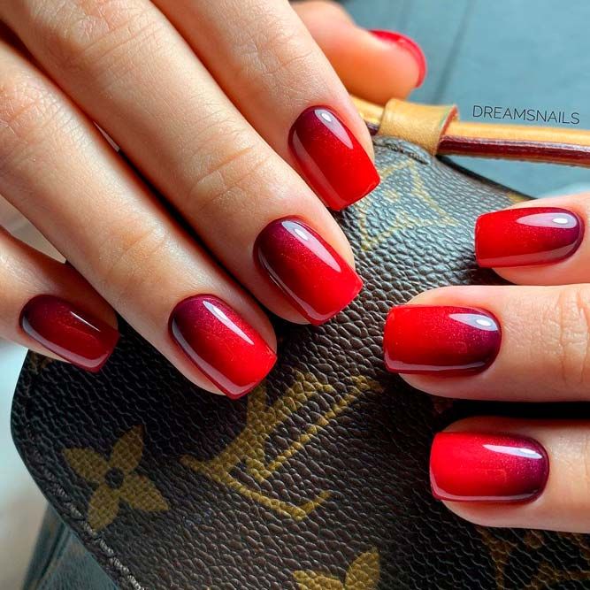 40 Pretty Summer Nails To Wear Right Now : Metallic and Red Nails 1 - Fab  Mood | Wedding Colours, Wedding Themes, Wedding colour palettes